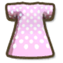 アイテム-ピンクのポルカドットドレスのアイコン