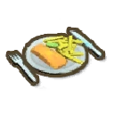 アイテム-フィッシュ＆チップスプレートのアイコン