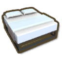 アイテム-ミニマリストなベッドのアイコン