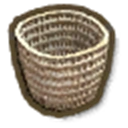 アイテム-ラタンのバスケットのアイコン