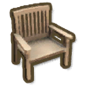 アイテム-木製の椅子のアイコン