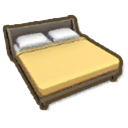 アイテム-温かな北欧風ベッドのアイコン