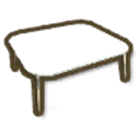 アイテム-白いディナーテーブルのアイコン