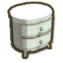 アイテム-白いベッドサイドテーブルのアイコン