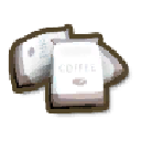 アイテム-積み重なったコーヒー袋のアイコン