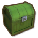 アイテム-緑色の木製チェストのアイコン