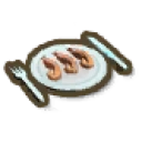 アイテム-調理済みエビプレートのアイコン