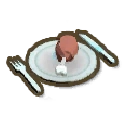 アイテム-調理済み骨付き肉プレートのアイコン