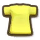 アイテム-黄色のTシャツのアイコン