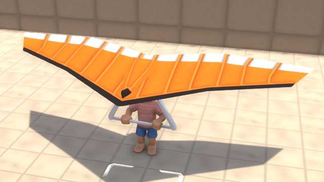 アイテム-オレンジのハンググライダーの見た目