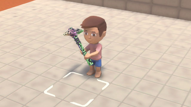 アイテム-光るツルハシの見た目