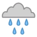 天候-雨のアイコン