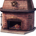 アイテム-レンガ造りの暖炉のアイコン