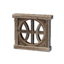 アイテム-丸い木彫りの窓枠のアイコン