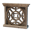 アイテム-丸い木彫りの窓枠（大）のアイコン