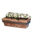 アイテム-壁掛けの鉢植え（白・長）のアイコン