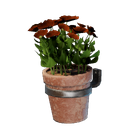 アイテム-壁掛けの鉢植え（赤・小）のアイコン