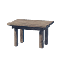 アイテム-粗雑な木製サイドテーブルのアイコン