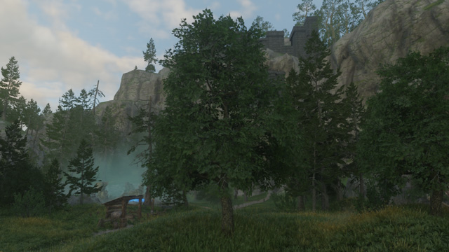 フィールド上に生えている樹木