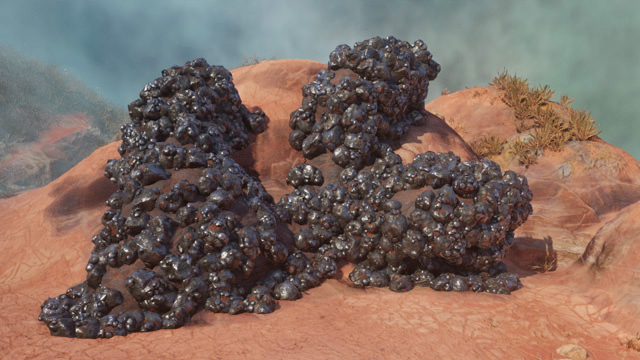 キンドルウェイストに点在する鉄鉱石の鉱脈