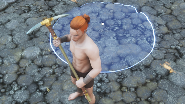 アイテム-黄金のつるはしの見た目